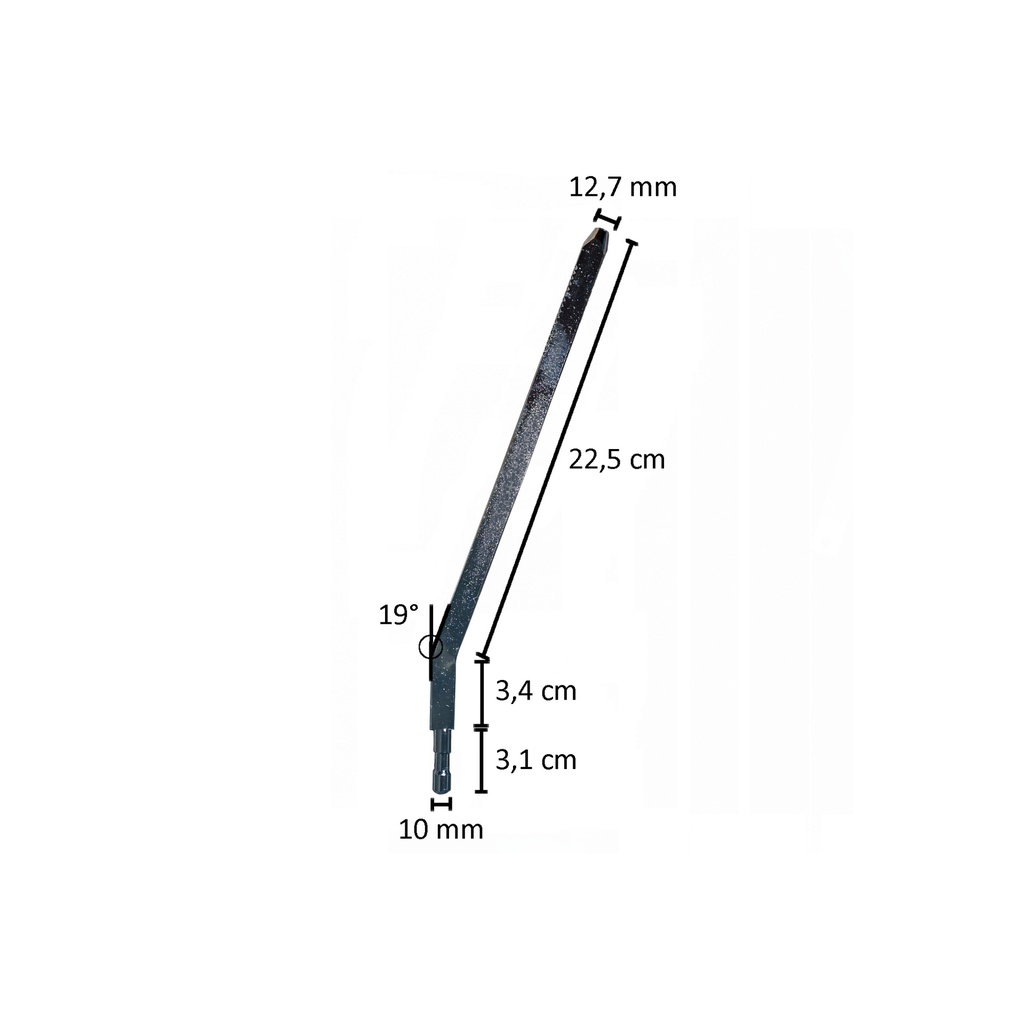Verchroomde kuitpin WO-CALF025_C