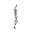 Dames paspop, abstract ballonhoofd, confectiemaat 38EU, wit mat, staande pose 09