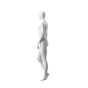 Dames paspop, abstract ballonhoofd, confectiemaat 38EU, wit mat, staande pose 09