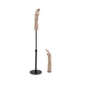 Duo displayhandenkind 8Y: rechterhand met basis, linkerhand met staander met verstelbare hoogte.