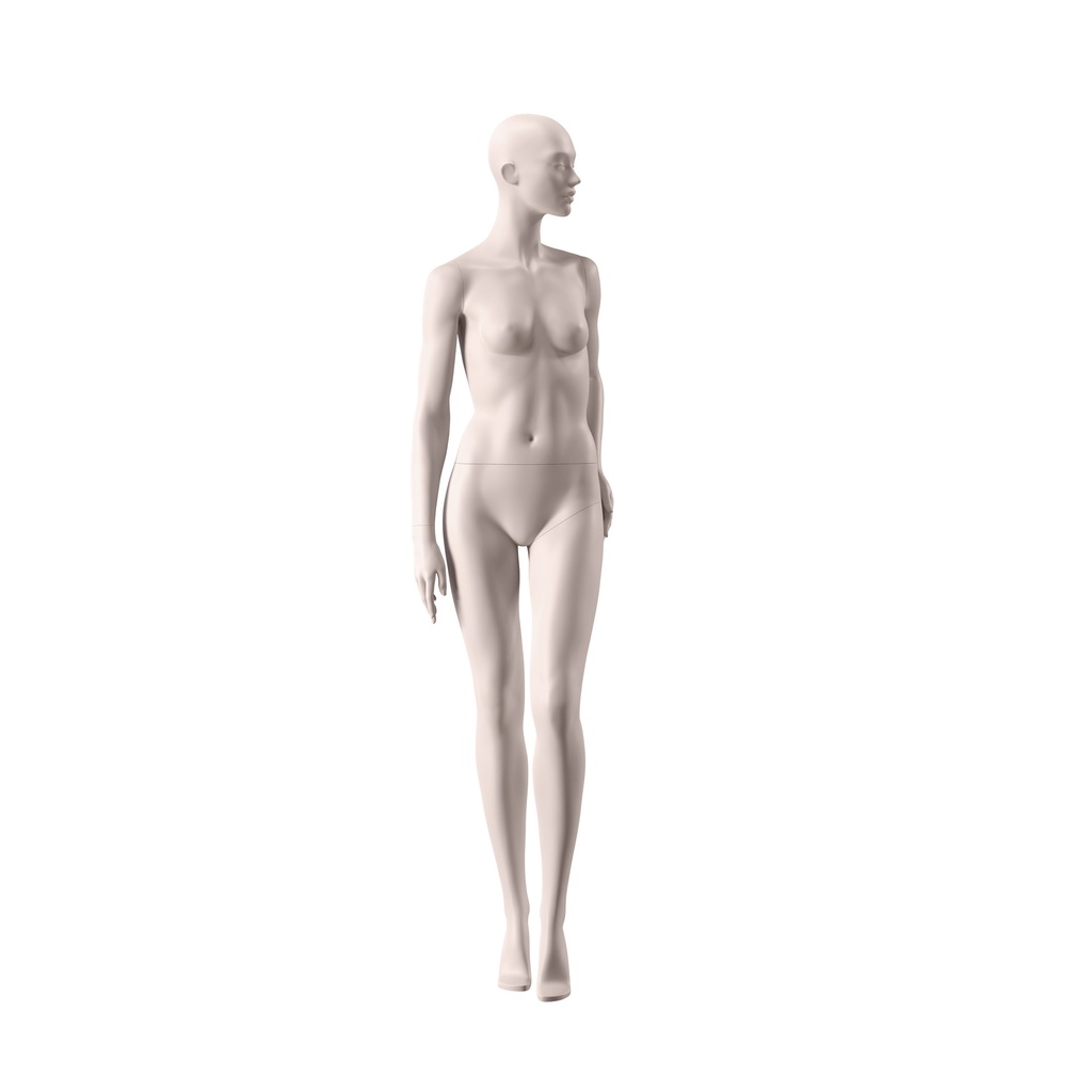 BINK - Lingerie mannequin, female, A-cup, nude skin color mat, standing pose 09A