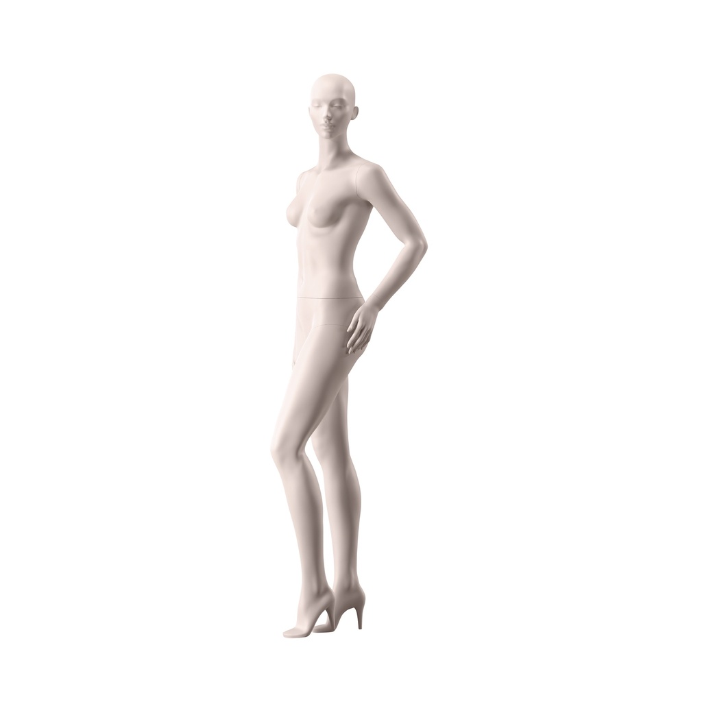 BINK - Lingerie mannequin, female, A-cup, nude skin color mat, standing pose 09A