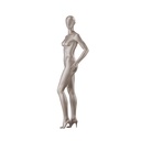 Paspop lingerie dame, A-cup, metallic huidskleur, staande pose 09A