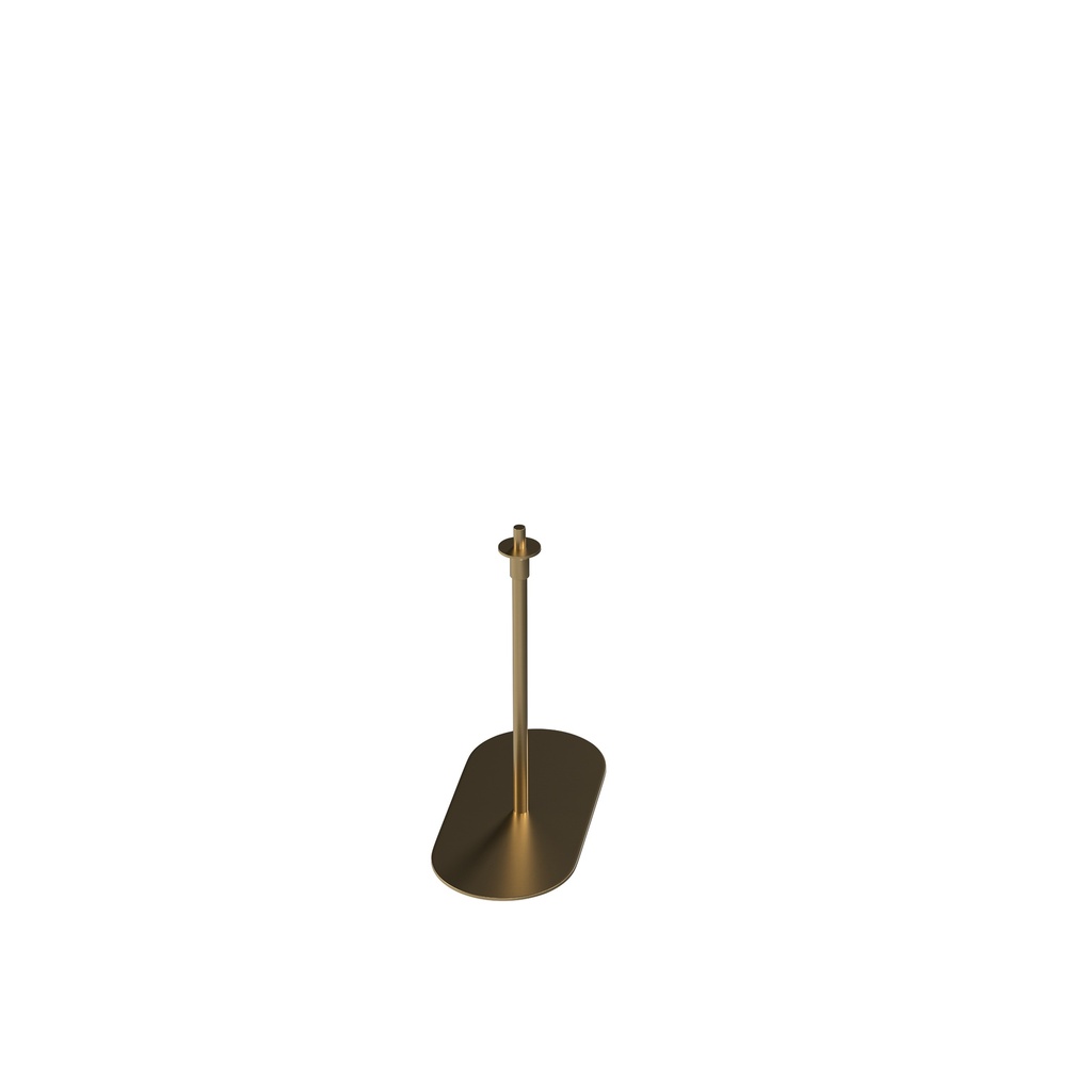 BINK - Base for movable hand, adjustable height, in gold-coloured brushed steel