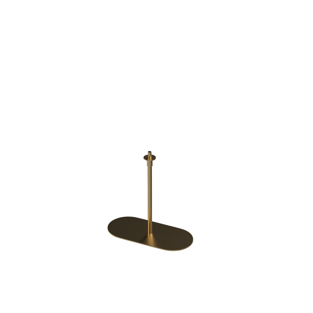 BINK - Base for movable hand, adjustable height, in gold-coloured brushed steel