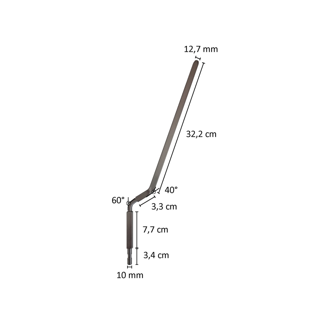 BINK - Brushed steel calfpin WO-CALF026_N