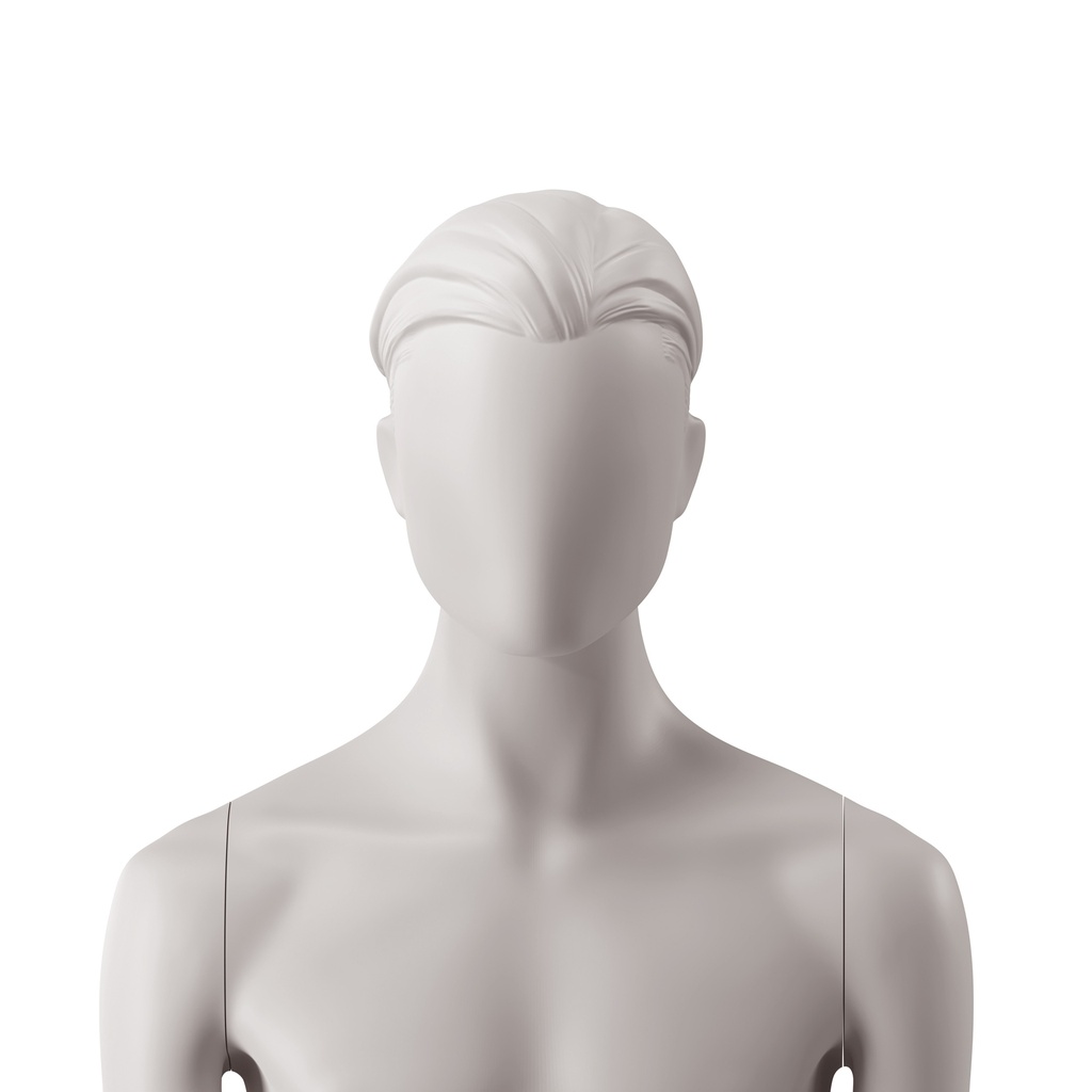 BINK - Abstract men's head with stylised hair, light grey colour