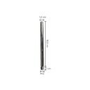 Voetpin 17,5 cm lang, dia 12 mm, M12 draad, chroom
