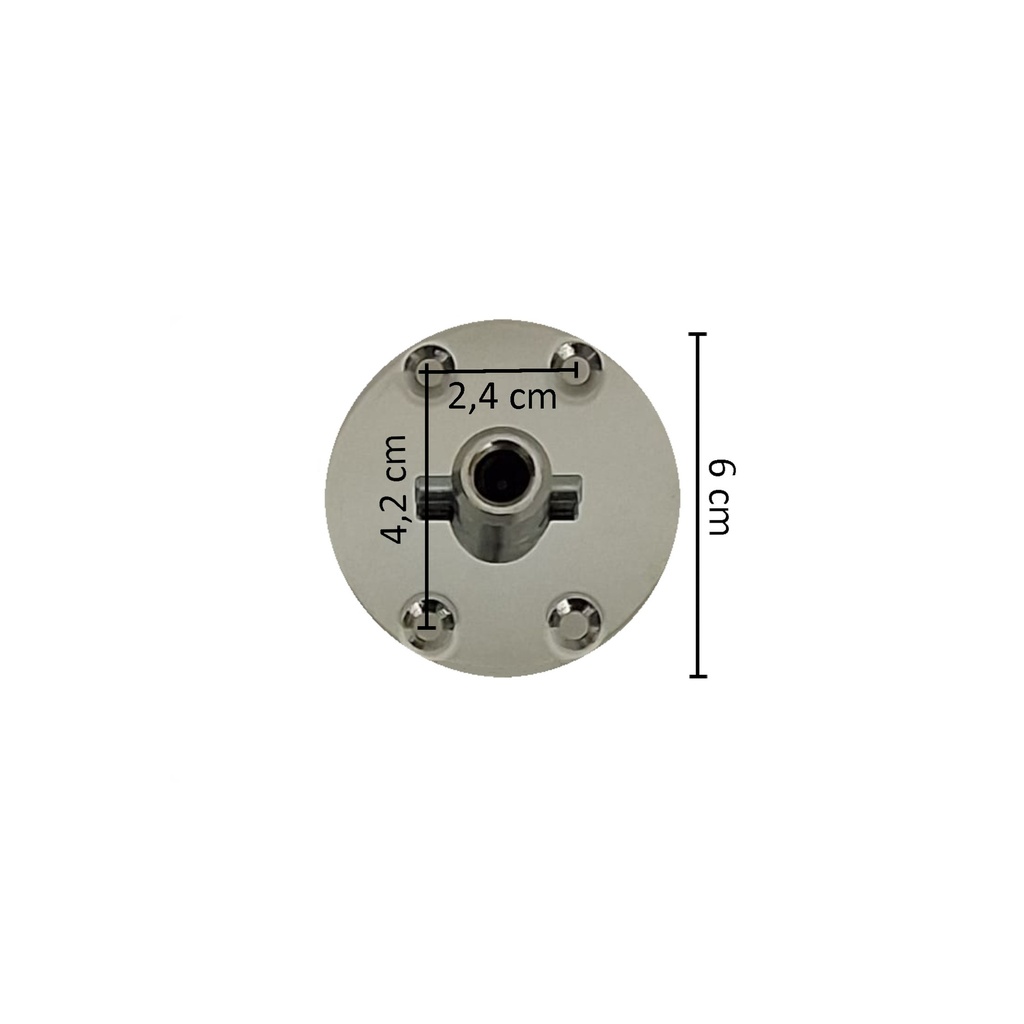 BINK - T-fitting for legs, chromed steel