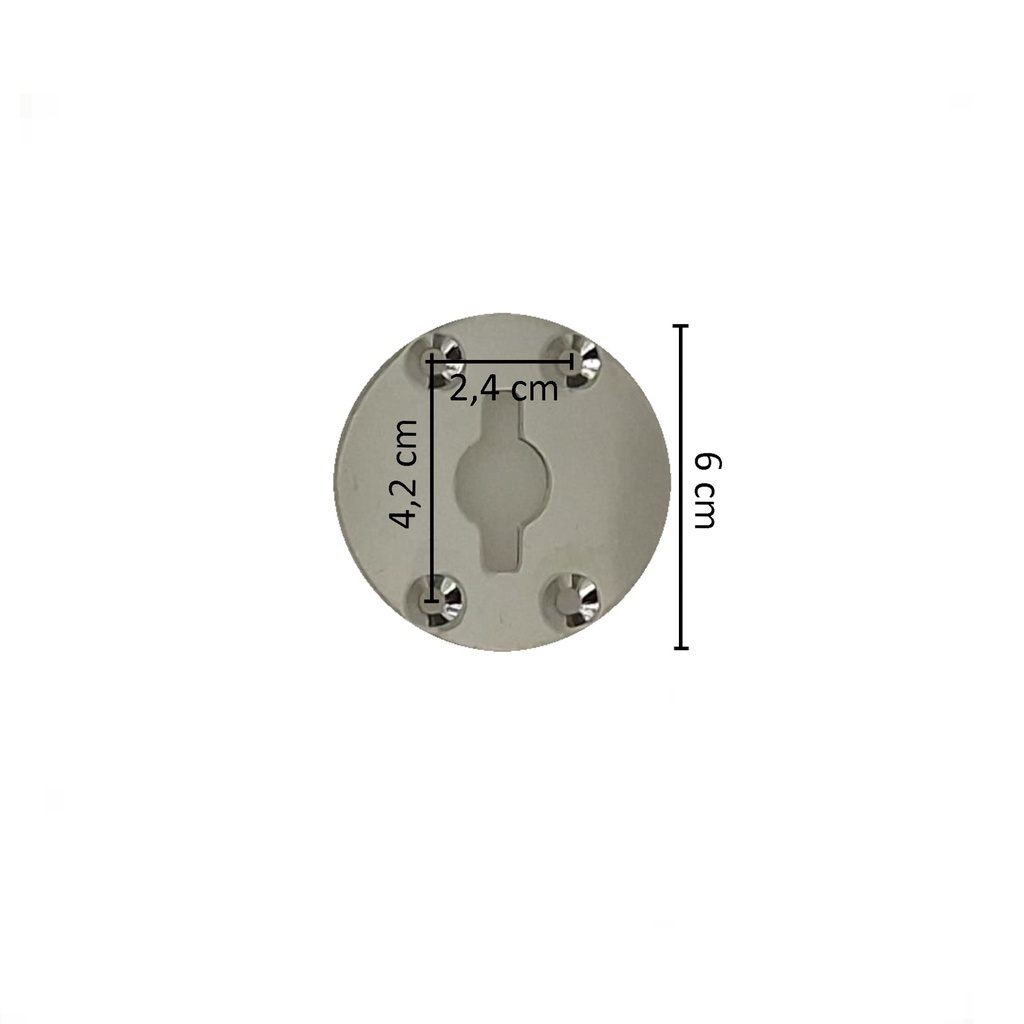 BINK - T-fitting for legs, chromed steel