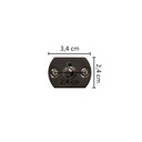 Hand-arm connector, verchroomd staal