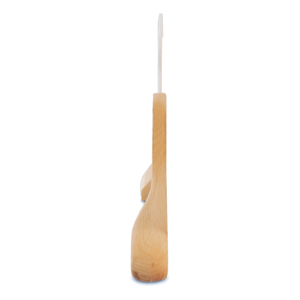 BINK - Beech wood clothes hanger straight, 3 cm shoulder width, 41cm, white hook - box of 50 pcs