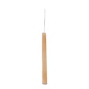 Beukenhout kledinghanger voor dames en herenkledij, 44 cm breedte, witte haak - doos van 50 stuks