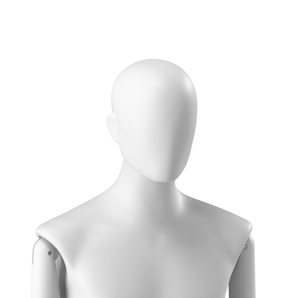 BINK - Abstract men's head, egg-shaped, white colour