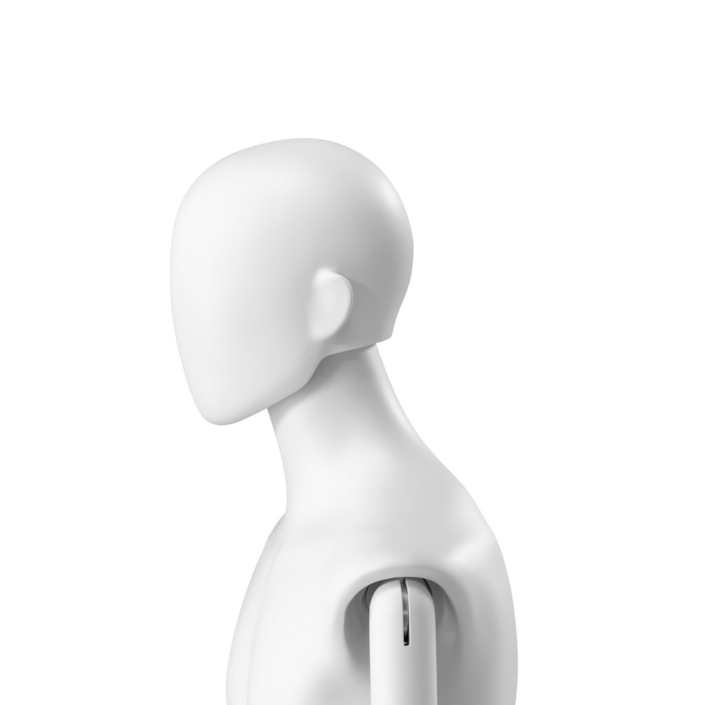 BINK - Abstract men's head, egg-shaped, white colour