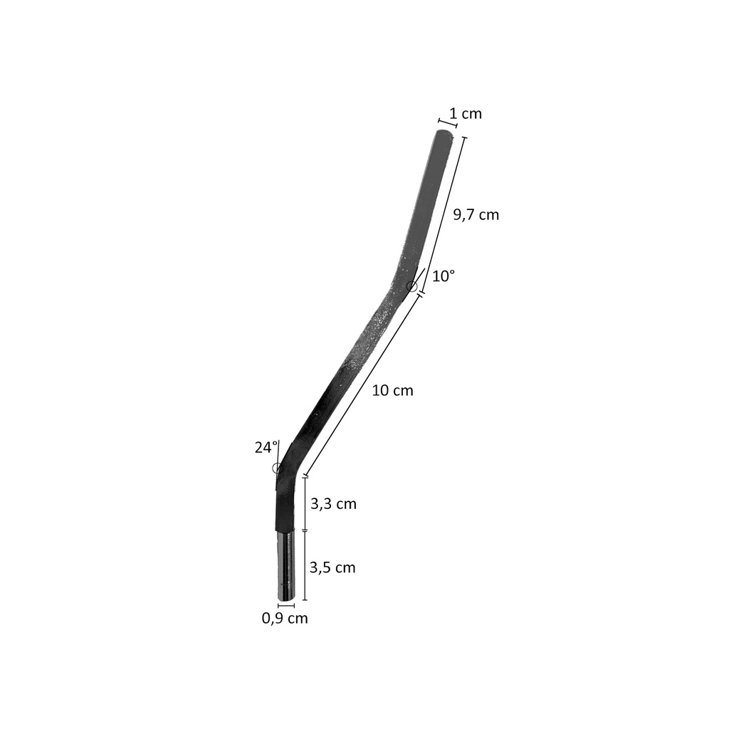 BINK - Calfpin, steel, silver chrome TAIZ-CALF002_C