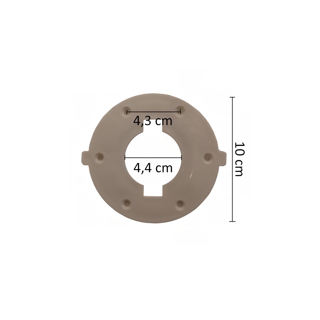 BINK - Legfitting, plastic, white