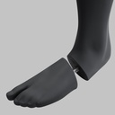 Ski sport heren mannequin, grafiet grijs, gestilleerd hoofd, staande pose 312