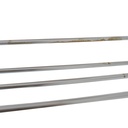 Shoe display rack, chrome, 112x150cm, wheels 5 cm
