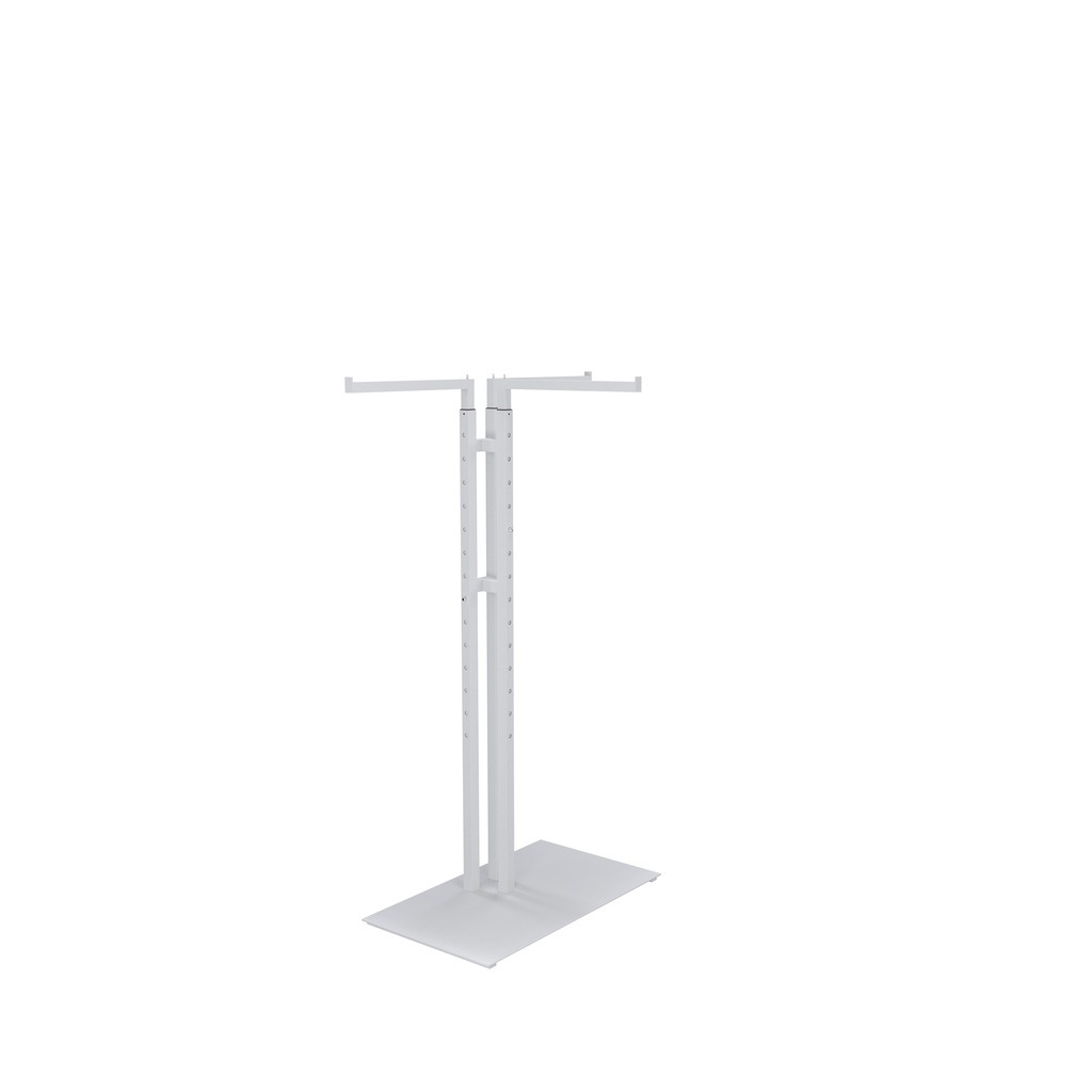 BINK - Garment rack with 3 adjustable arms, 110-175 cm, white structured powder coating