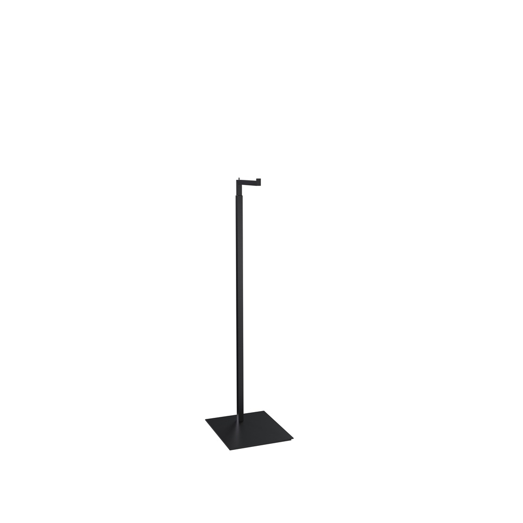 BINK - Adjustable L display, 110-175cm H, black powdercoating