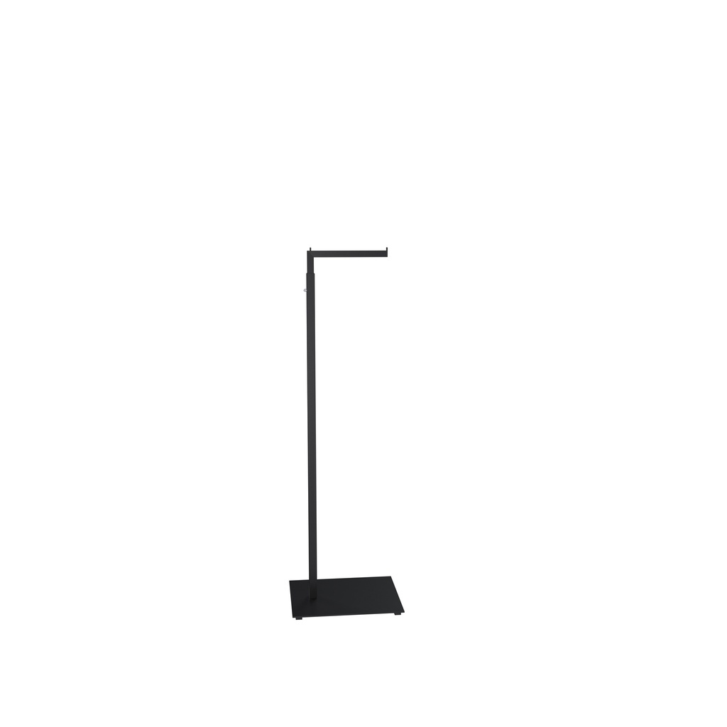 BINK - Adjustable L display, 110-175cm H, black powdercoating