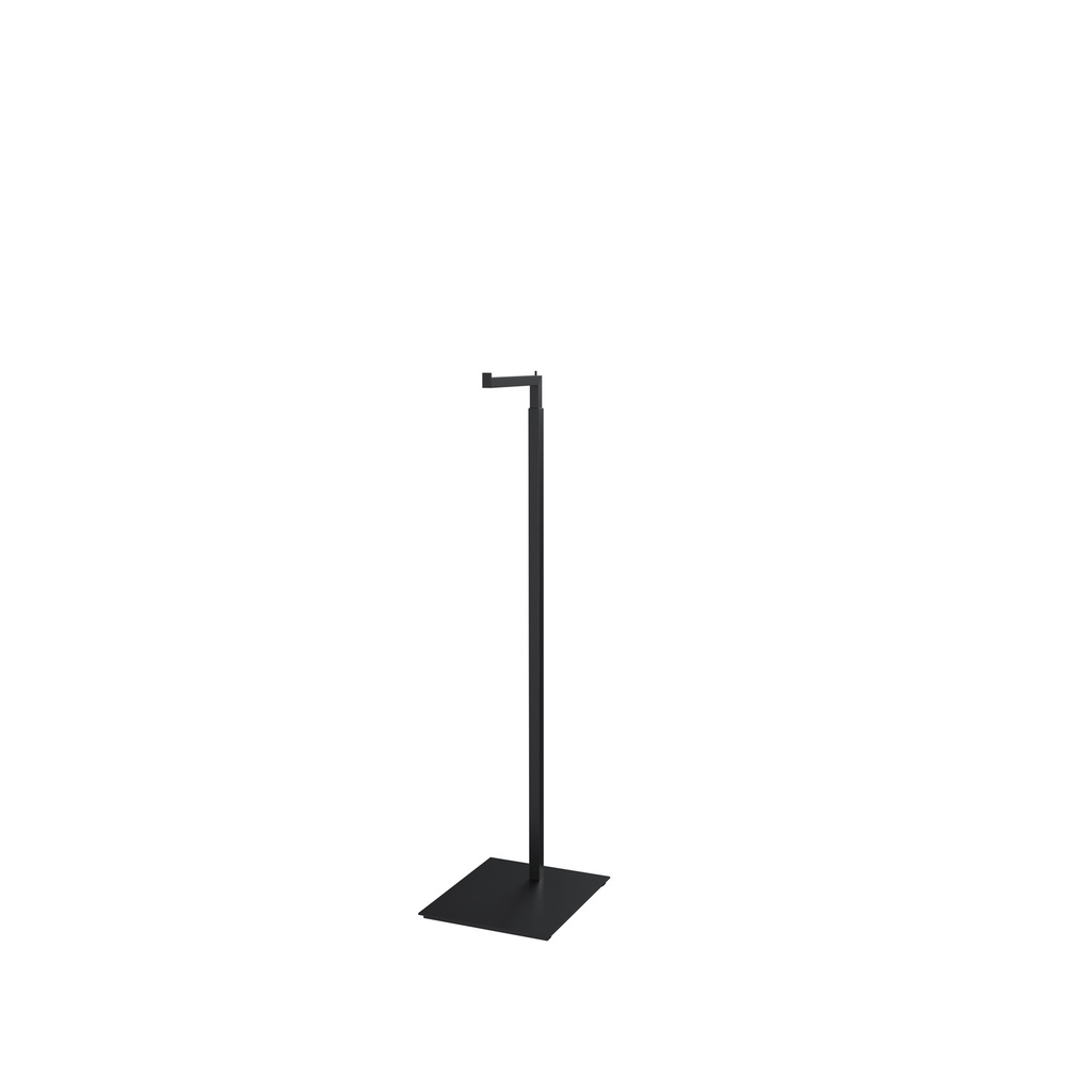 BINK - Adjustable L display, 110-175cm H, black powdercoating