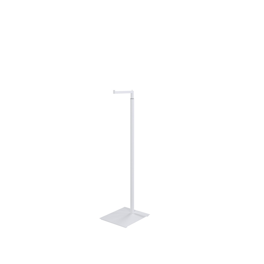 BINK - Adjustable L display, 110-175cm H, white structured powder coating