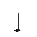 Adjustable L display, 110-175cm H, black powdercoating