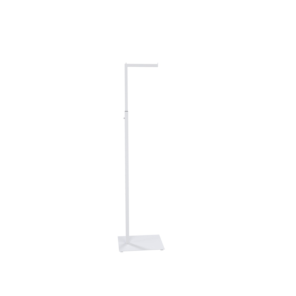 BINK - Adjustable L display, 110-175cm H, white structured powder coating
