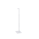 Verstelbare L-staander, 110-175 cm H, witte structuur poederlak