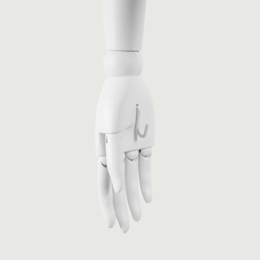 BINK - Elegant female mannequin, semi-abstract head, EU34, colour white, Mirror Mirror, pose FM006