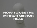 Elegante damesetalagepop, semi-abstract hoofd, EU34, kleur wit, Mirror Mirror, pose FM005