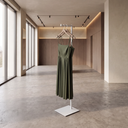 Verstelbare L-staander, 110-175 cm H, witte structuur poederlak