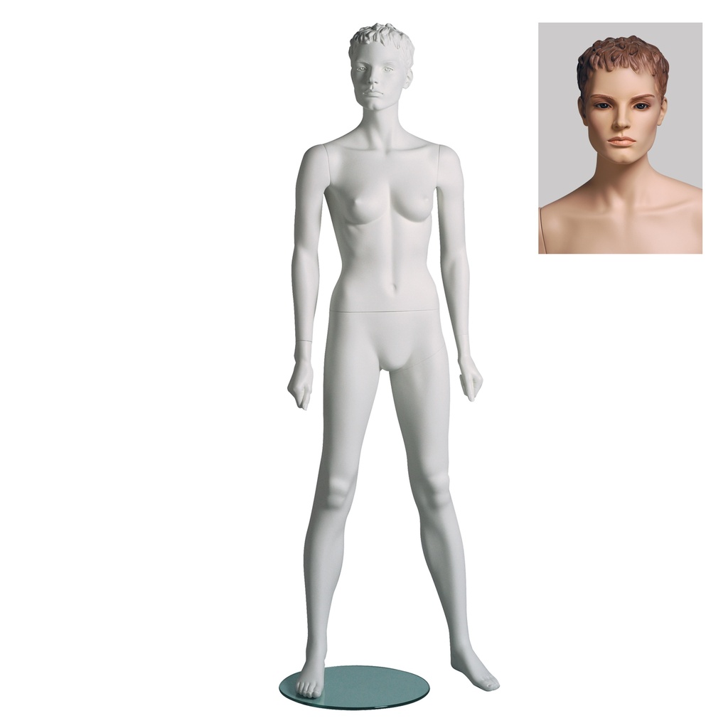 BINK - Female window mannequin sculpted hair, All Sports