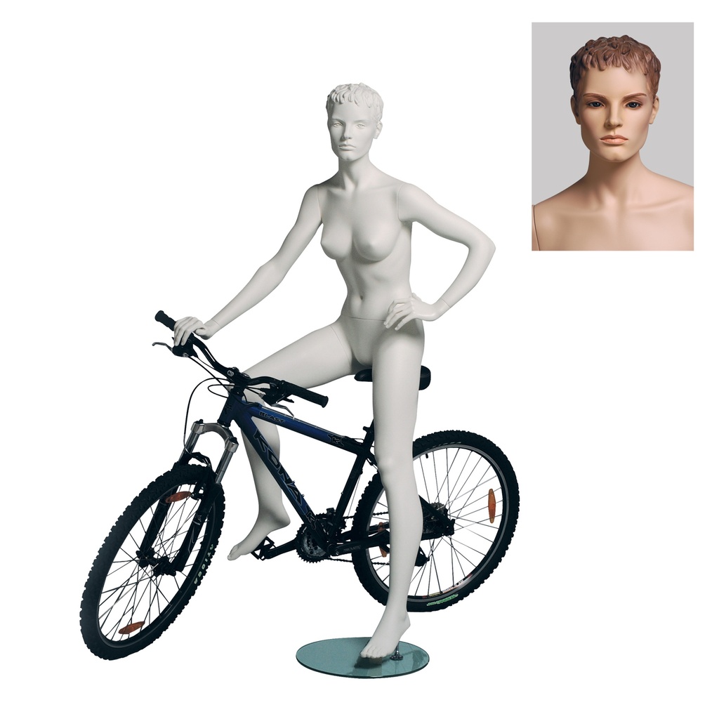 BINK - Female window mannequin sculpted hair, All Sports
