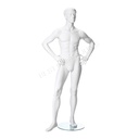 Male window mannequin sculpted hair, Nik