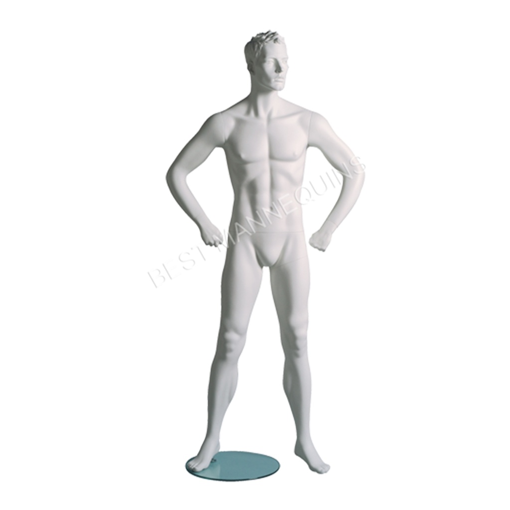 BINK - Male window mannequin sculpted hair, All Sports