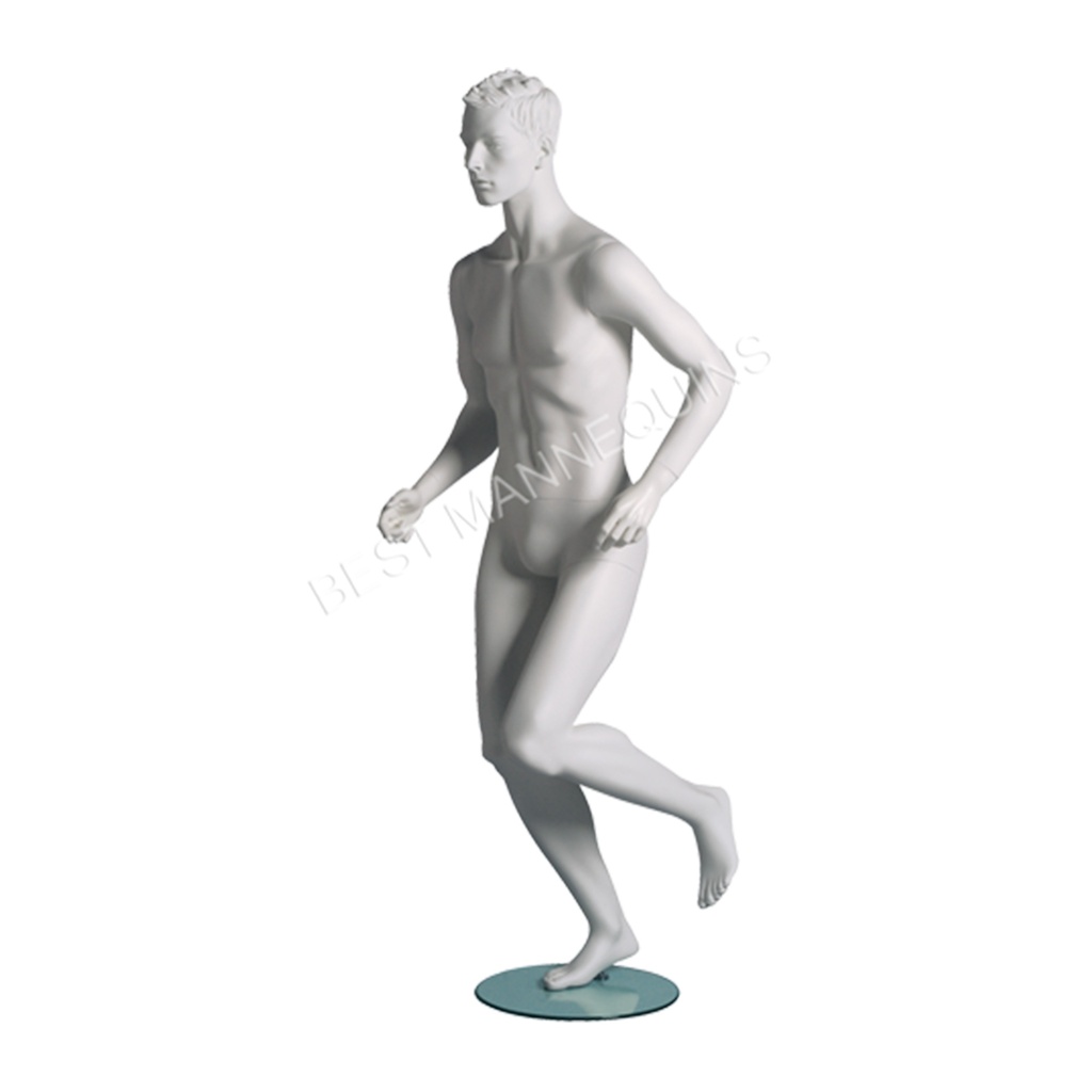 Male window mannequin sculpted hair, All Sports