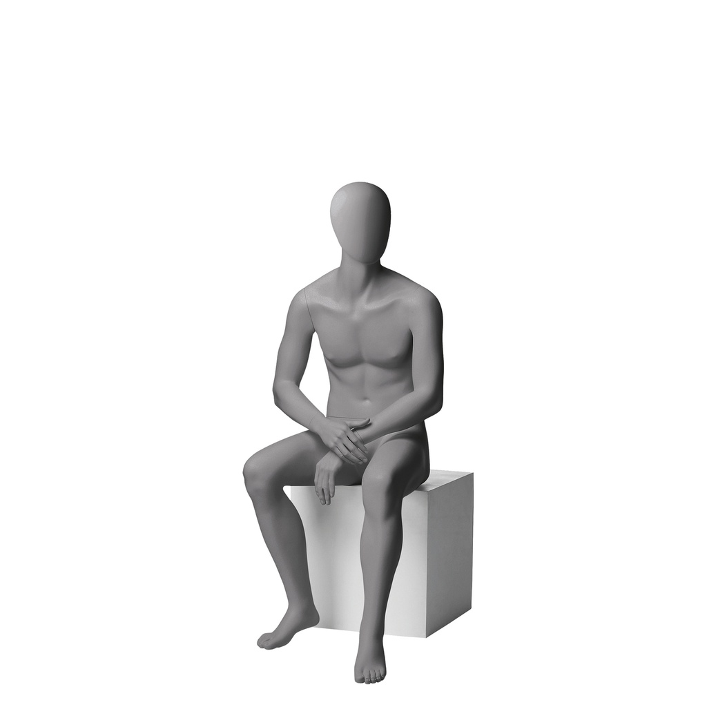 BINK - Sitting male window mannequin abstr. head, Metro
