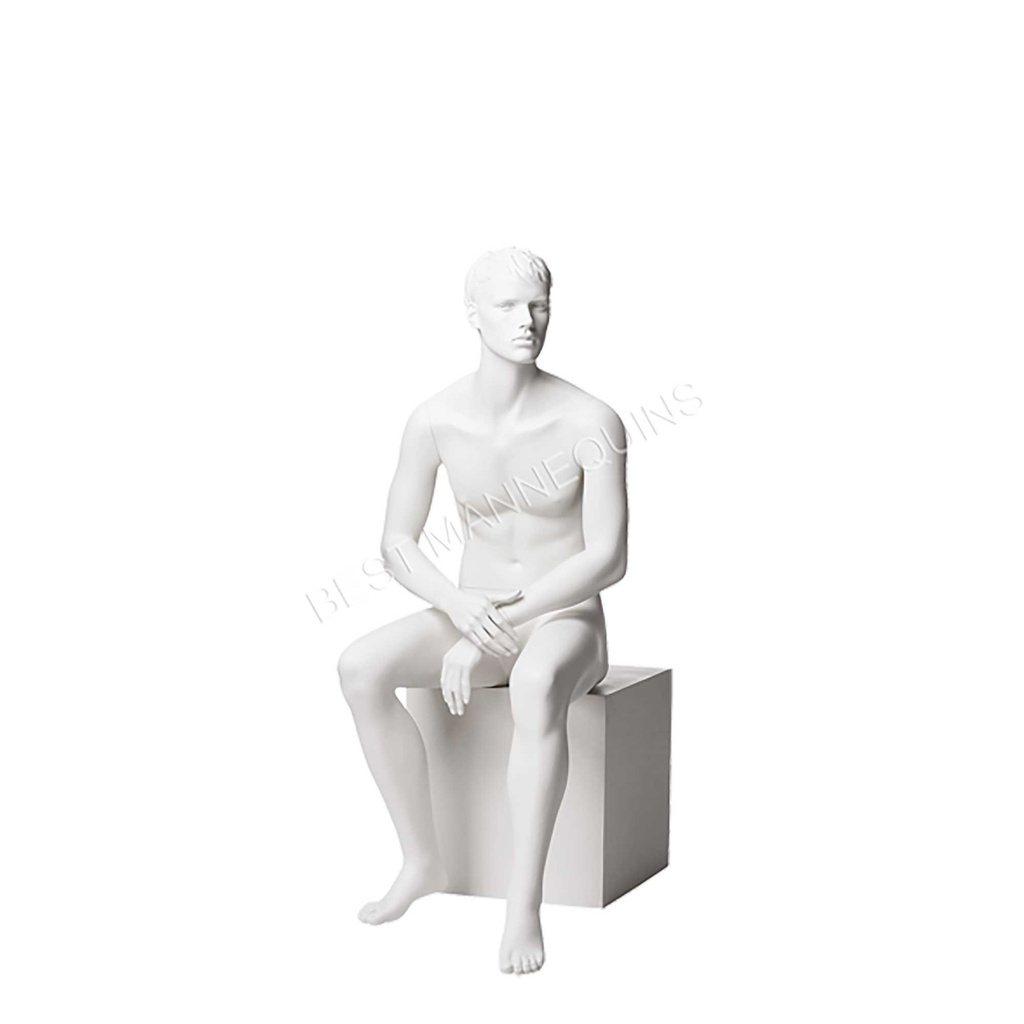 BINK - Sentado masculino maniquí cabello esculpido, Marvin