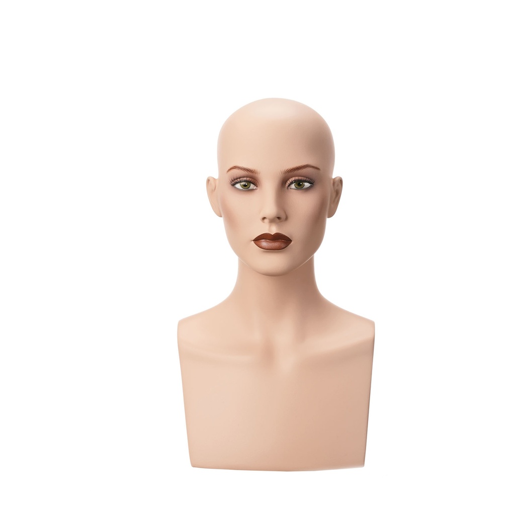 BINK - Realista cabeza femenina, FRP, altura 45 cm