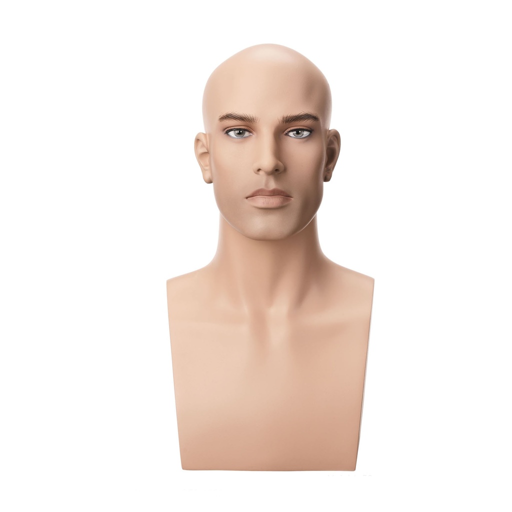 BINK - Realistic male head, FRP, height 50 cm