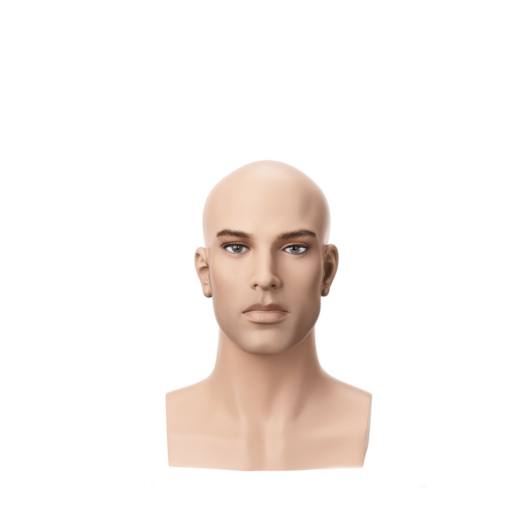 BINK - Realista cabeza masculina, FRP, altura 35 cm