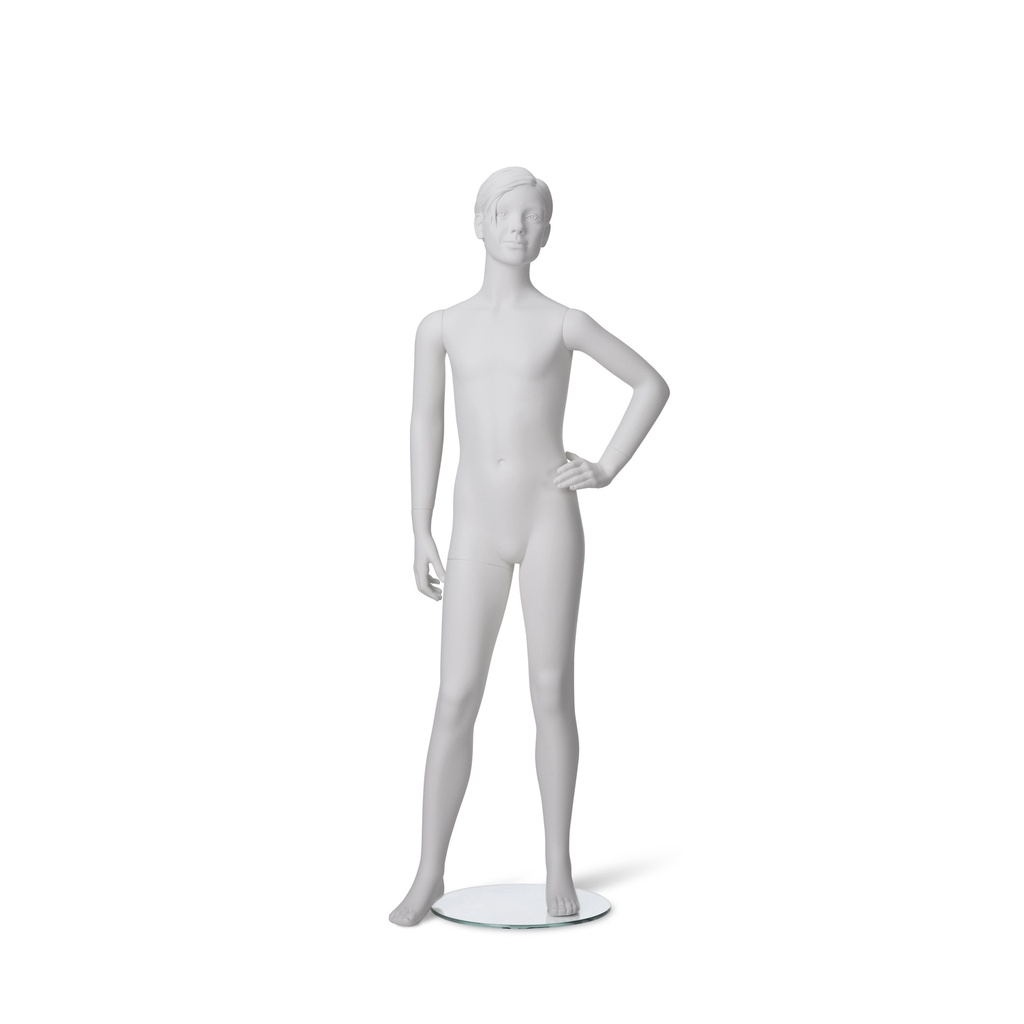 child mannequin sculpted hair, 10 yr, Q-Kids