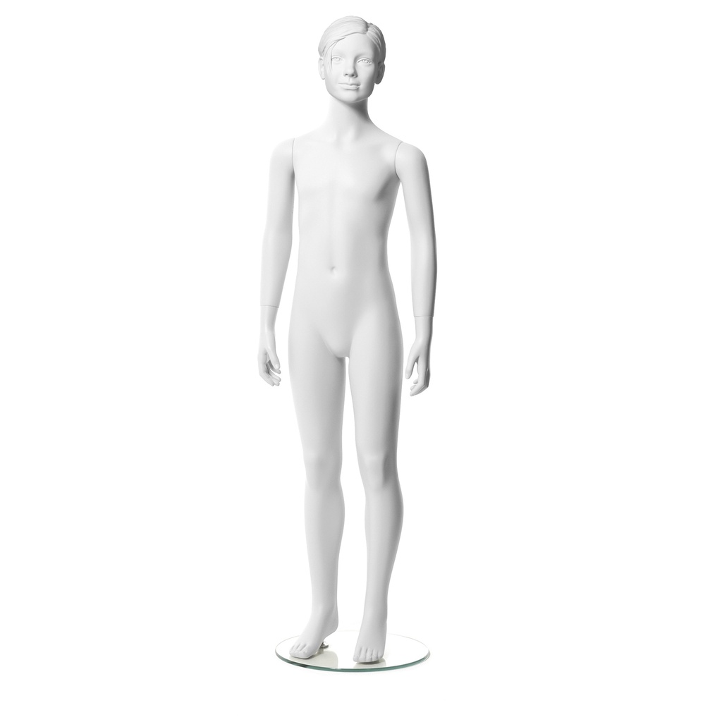 child  mannequin  sculpted hair, 10 yr, Q-Kids