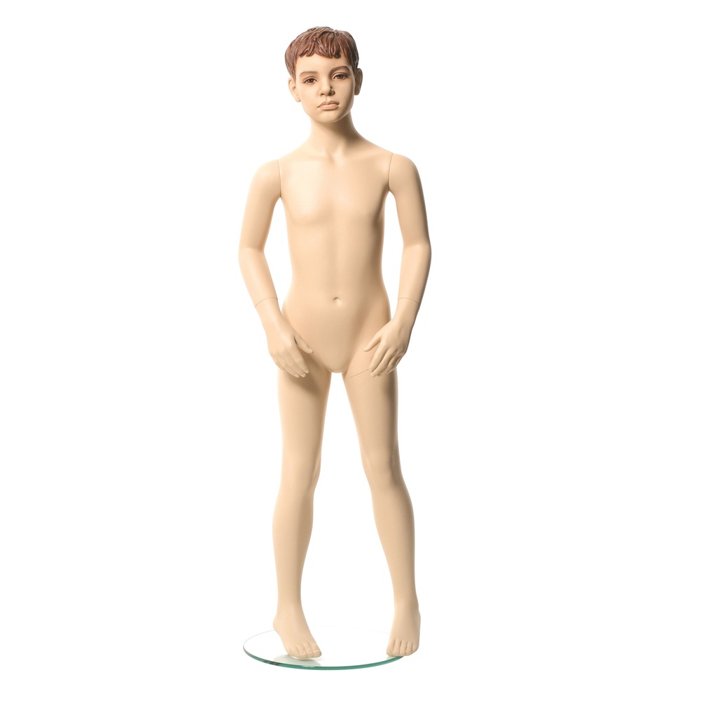 child window mannequin sculpted hair, 8 yr, Q-Kids