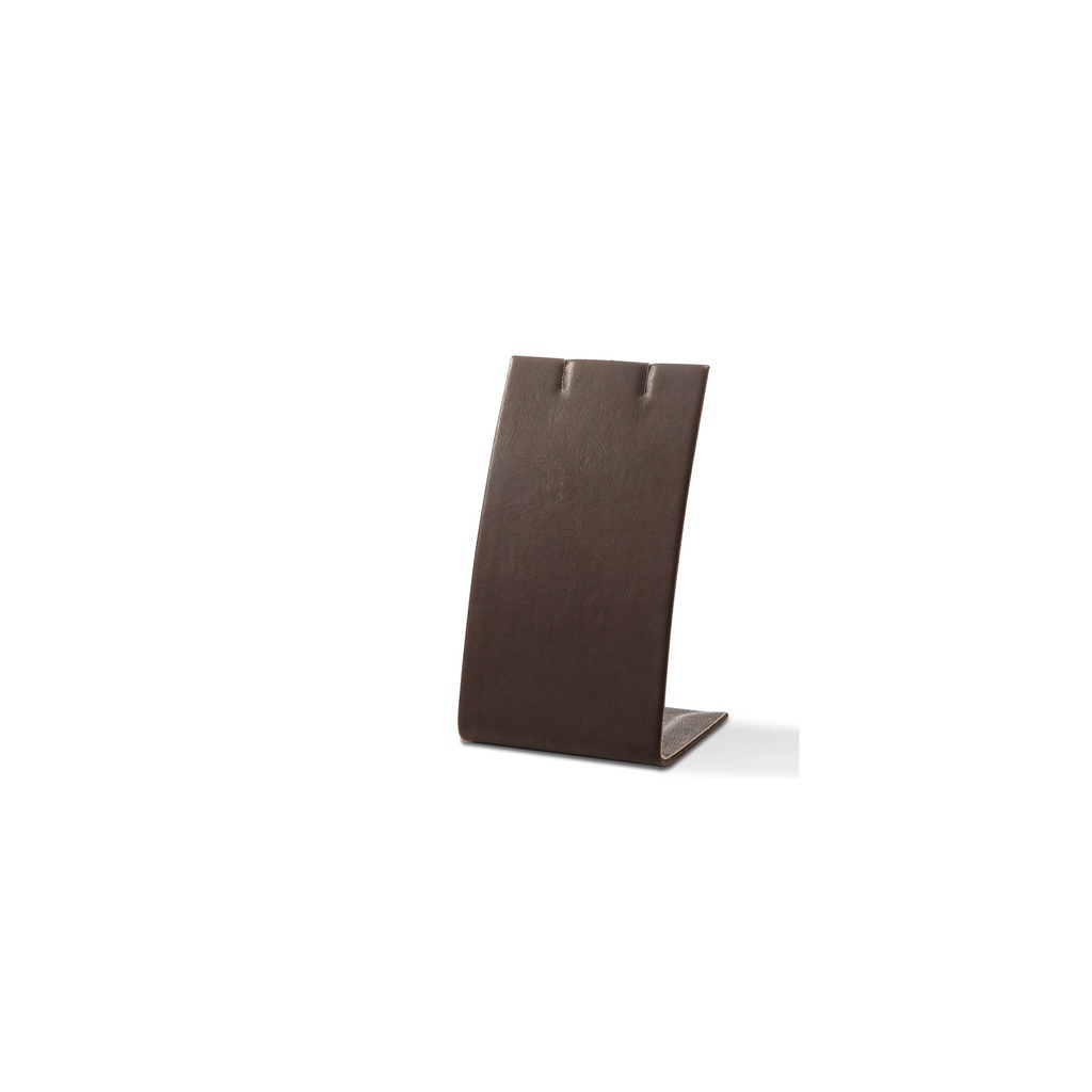BINK - Earring display,chocolate brown imitation leather