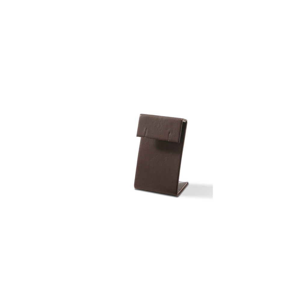 BINK - Earring display,chocolate brown imitation leather