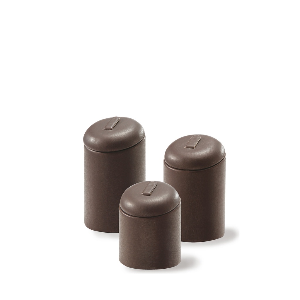 BINK - Ring holders, 3 pieces, brown imitation leather